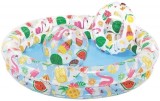 Set Piscina Gonflabila Intex 59460, 122x26cm + Colac + Minge, Multicolor, Copii 3+