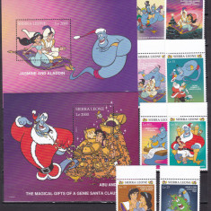 Sierra Leone 1997 Disney Aladdin MI 2752-2759 + bl.353,354 MNH w68c