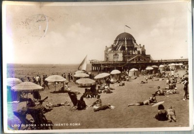 AD 693 C. P. VECHE-LIDO DI ROMA -1939- YVONNE STANCULESCU-VILLA MINISTER INTERNE foto