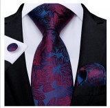Set cravata + batista + butoni - matase - model 141