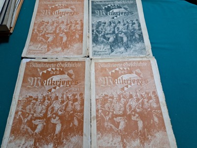 LOT 12 REVISTE WW 1 * ILLUSTRIERTE GESCHICHTE DES WELTKRIEGES 1914 * 12 foto