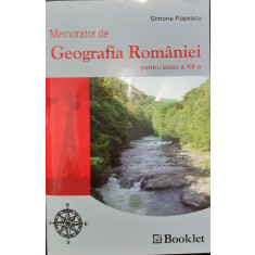 Memorator de geografia Romaniei pentru clasa a XII-a