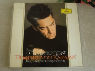 BEETHOVEN - Cele 9 Simfonii - Cutie cu 8 Viniluri Deutsche Grammophon Perfecte foto
