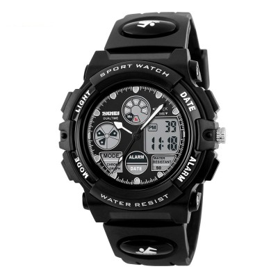 Ceas copii, Sport, Digital, Quartz, Curea PU, Rezistent la inot foto