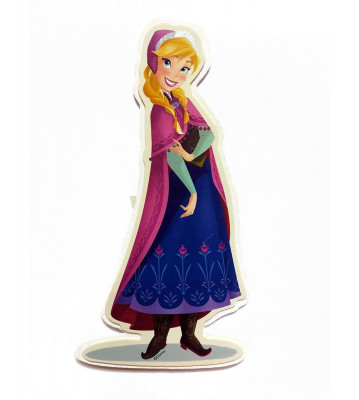 Autocolant sticker decorativ de perete 3D din desene animate Frozen-Tip Anna foto