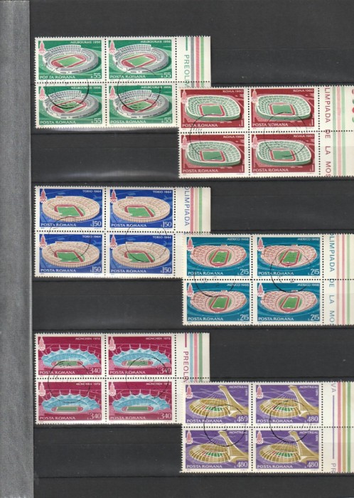 PREOLIMPIADA DE VARA MOSCOVA ( LP 991 ) 1979 OBLITERATA BLOC DE 4