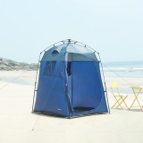 Cort dus Ayas 150x150x200cm albastru/gri [pro.tec] HausGarden Leisure
