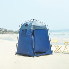 Cort dus Ayas 150x150x200cm albastru/gri [pro.tec] HausGarden Leisure