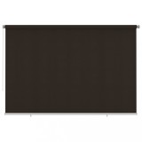 Cumpara ieftin Jaluzea tip rulou de exterior, maro, 350x230 cm, HDPE