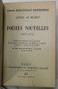 POESIES NOUVELLES par ALFRED DE MUSSET , 1936- 1852 , APARUTA 1894