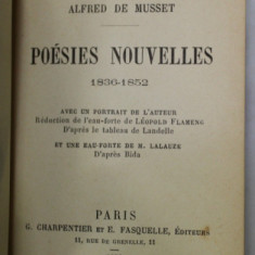 POESIES NOUVELLES par ALFRED DE MUSSET , 1936- 1852 , APARUTA 1894