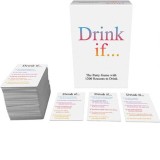 Joc &#039;Drink if&#039; Joc de baut pentru adulti, ideal pentru petreceri. Citeste o provocare si bea daca te potrivesti! Contine 110 cartonase cu peste 1200 d