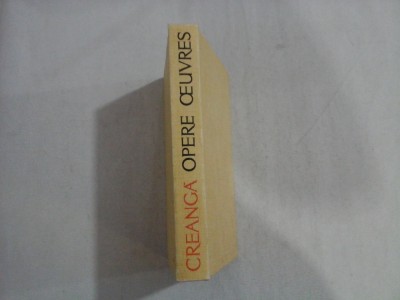 OPERE OEUVRES - ION CREANGA foto