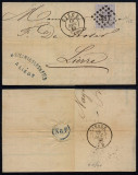 Belgium 1869 Postal History Rare Cover + Content Liege to Lierre D.1033