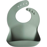 Mushie Silicone Baby Bib bavețică Cambridge Blue 1 buc