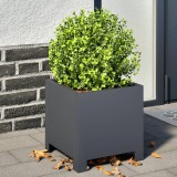 Gossi jardiniera de gradina, antracit, 30x30x30 cm, otel
