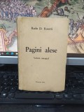 Radu D. Rosetti, Pagini alese, Volum omagial, Editura Comitetului de Sărbătorire, București 1935, 155