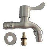 Robinet Inox HAWIRE Exterior/Interior, SUS304, 20/15mm, Rețea Apă, -10&deg;C - 100&deg;C, Max 10 Bar, Argintiu