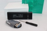 Carcasa Rack Extern NVME + m.2 SATA USB-C 3.1 Nou