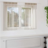 Perdele cu perdele 2 pcs Nisip 140 x 140 cm Poliester
