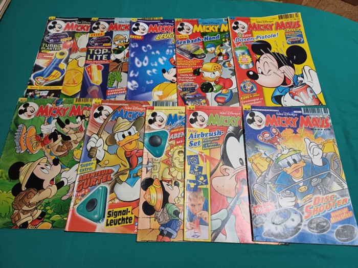 LOT 10 REVISTE MICKY MAUS * 1999 * DIFERITE NUMERE * 26