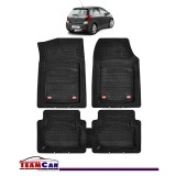 Covorase Auto TeamCar&reg; Tip Tavita Compatibile Toyota Yaris Generatia II (2005&ndash;2011) Negru Material Rezistent, Cauciuc