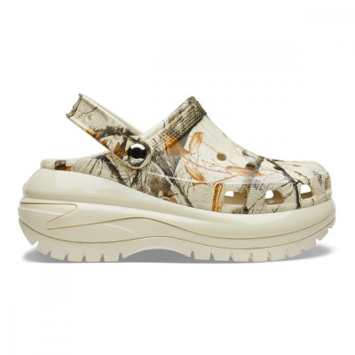 Saboți Crocs Classic Mega Crush Realtree Clog Bej - Bone foto