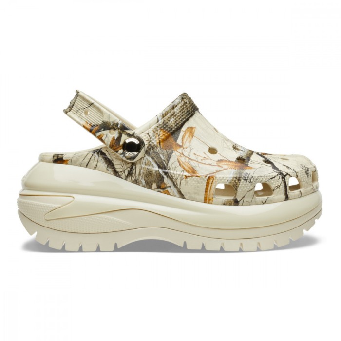 Saboți Crocs Classic Mega Crush Realtree Clog Bej - Bone