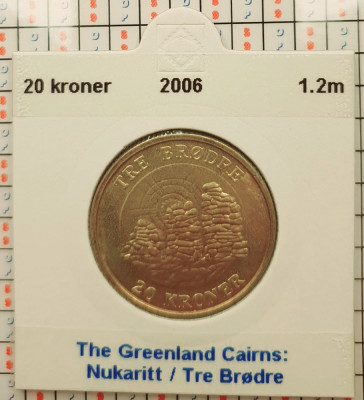 Danemarca 20 kroner 2006 - Tre Br&amp;oslash;dre - km 913 - G011 foto