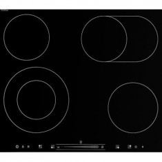 Plita incorporabila GRUNDIG GIEV 624430 X, vitroceramica, 4 zone de gatit, negru foto