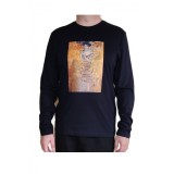 T3. Tricou unisex cu pictura Lady in Gold de Klimt, marime L, maneci lungi