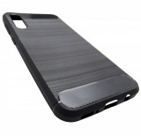 Husa Forcell Carbon silicon neagra pentru Samsung Galaxy A30s / A50