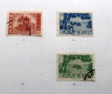 Grecia 1942&ndash;1944 &ndash; Ocupația Germană, lot 3 timbre seria Views, ștampilate -GB