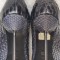 PANTOFI LUX NEGRI PIELE NATURALA SARPE PITON TOC CUI GIANMARCO LORENZI AUTENTICI