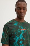 Superdry tricou din bumbac barbati, culoarea verde, modelator, M1012034A-B2O