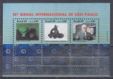 BRAZILIA 1989 A 20-a BIENALA INTERNATIONALA DE ARTA SAN PAOLO BLOC MNH