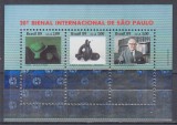 BRAZILIA 1989 A 20-a BIENALA INTERNATIONALA DE ARTA SAN PAOLO BLOC MNH, Nestampilat