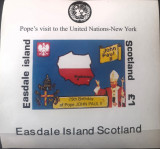 Cumpara ieftin Easdale island Papa Ioan II, VISITA N.U. - New York mnh, Nestampilat