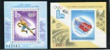 1979 , Lp 998 , Lp 999 , Jocurile Olimpice de Iarna Lake Placid , colita dantelata si nedantelata , aceeasi serie - MNH