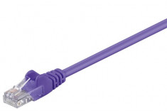 Cablu UTP Goobay, cat5e, patch cord, 1.5m, mov foto