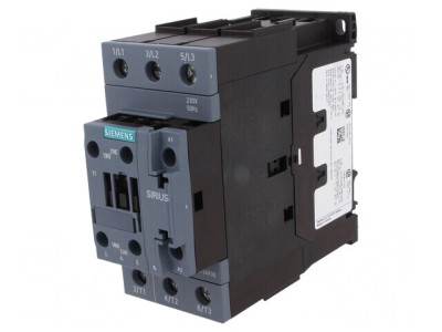 Contactor 3P NO cu Contacte Auxiliare NO NC 230VAC foto