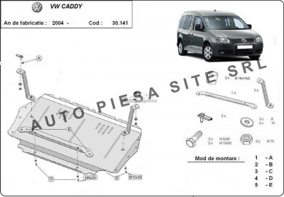 Scut metalic motor VW Caddy 3 III fabricat incepand cu 2004 APS-30,141 foto
