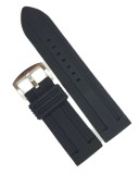 Cumpara ieftin Curea Ceas Silicon Neagră Robustă Grosime 5mm, Latimi 24/26/28mm, Cataramă Oțel, Brand Banda, Sport