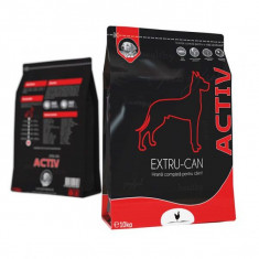 Hrană extrudată pentru câini Extru-Can Activ - sac 10 kg