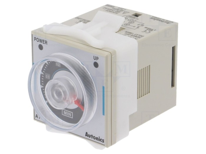 Timer analogic 0,05-10min DPDT 250VAC/30VDC