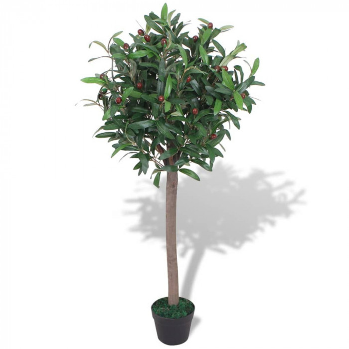 vidaXL Dafin artificial cu ghiveci, 120 cm, verde