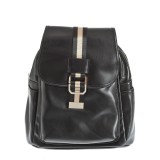 Rucsac negru din piele ecologica cu buzunare multiple