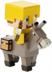 Figurina Minecraft Deluxe Steve On Donkey foto