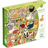 Set 42 Animale de lemn cu magnet Djeco Magnimo 3124