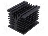 Radiator extrudat, aluminiu, 100mm x 80mm, neagra, FISCHER ELEKTRONIK - SK89/100/SA